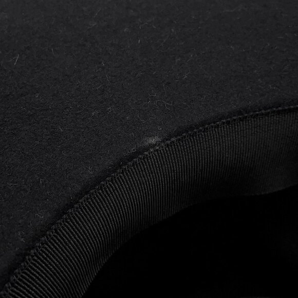 HERMES Minicoo Heart Fauve Lelove Hat Size 57 FeltWool Black - Picture 12 of 13